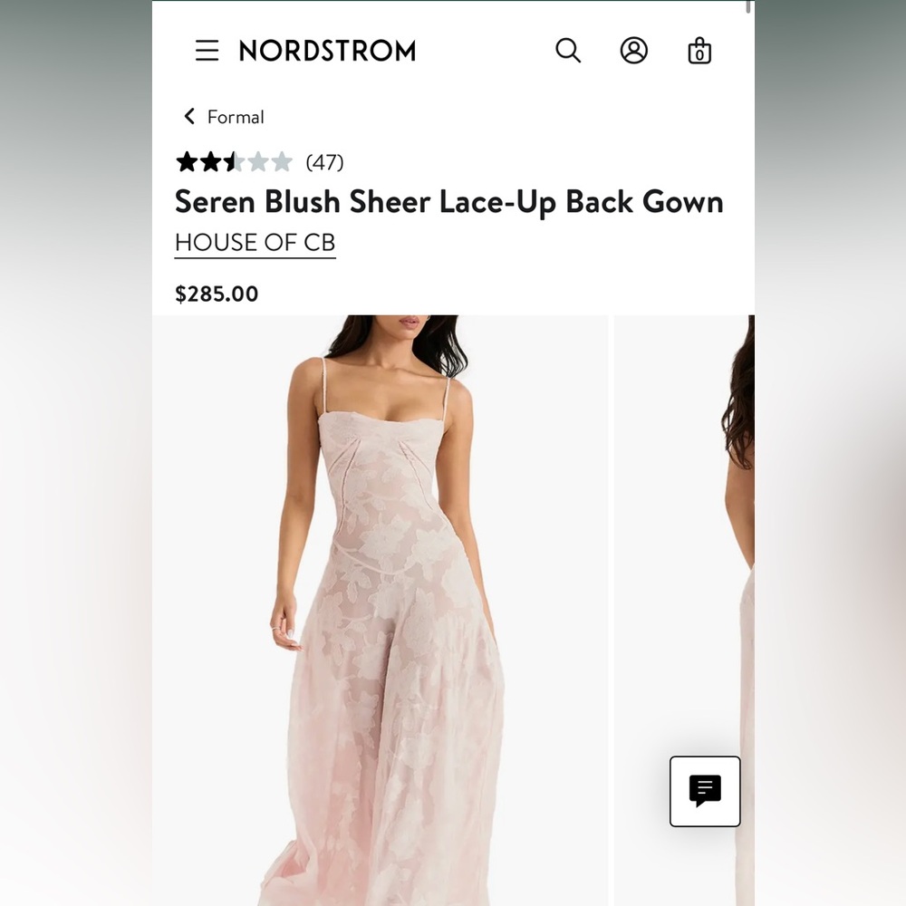 House of CB Pink Floral Maxi Dress